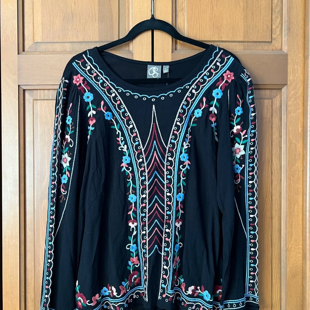 Anthropologie One September Embroidered Top - Picture 3 of 4